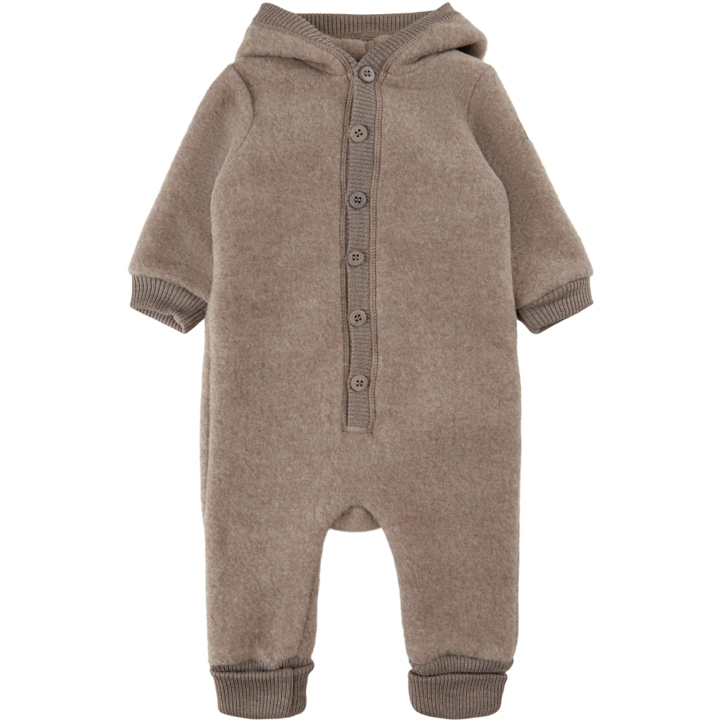 Mikk-Line Baby Ulddragt Hætte Uld Melange Denver