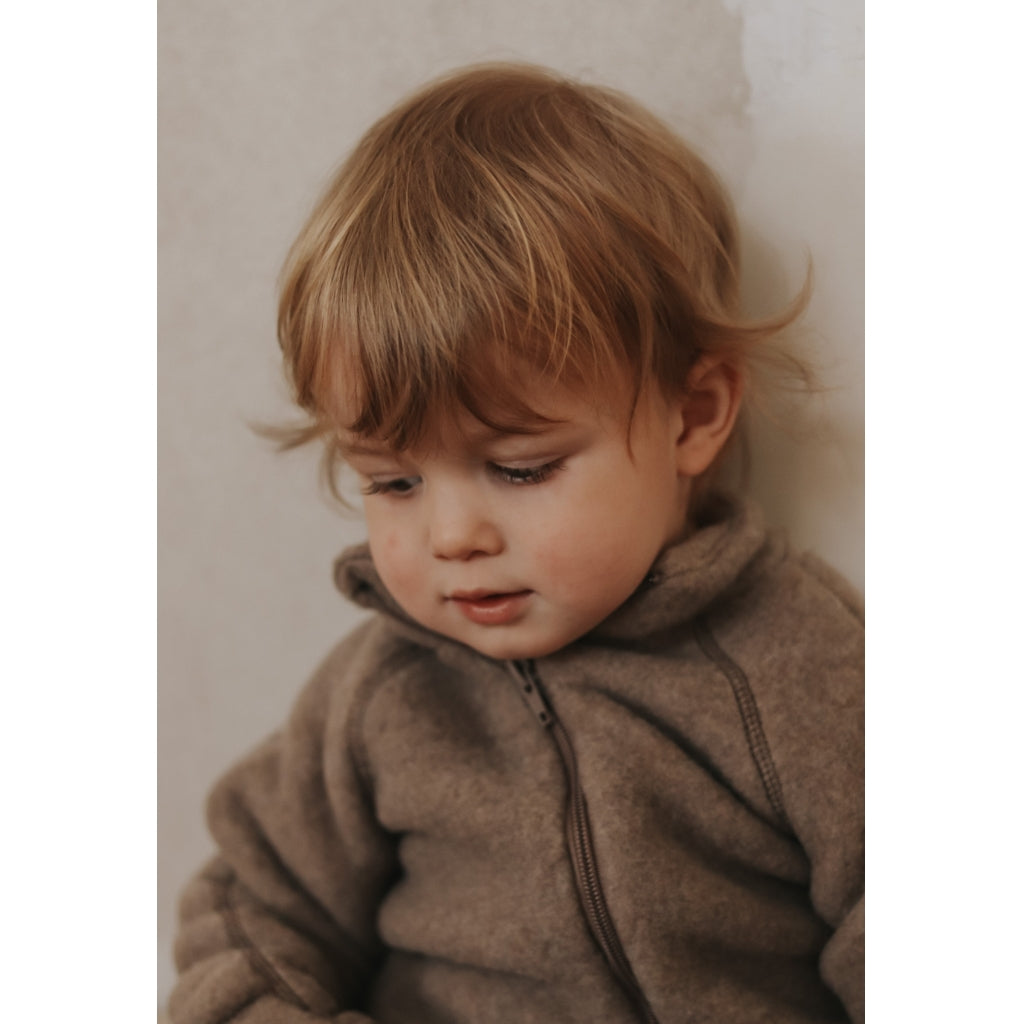 Mikk-Line Baby Ulddragt (Ribkant) Uld Melange Denver