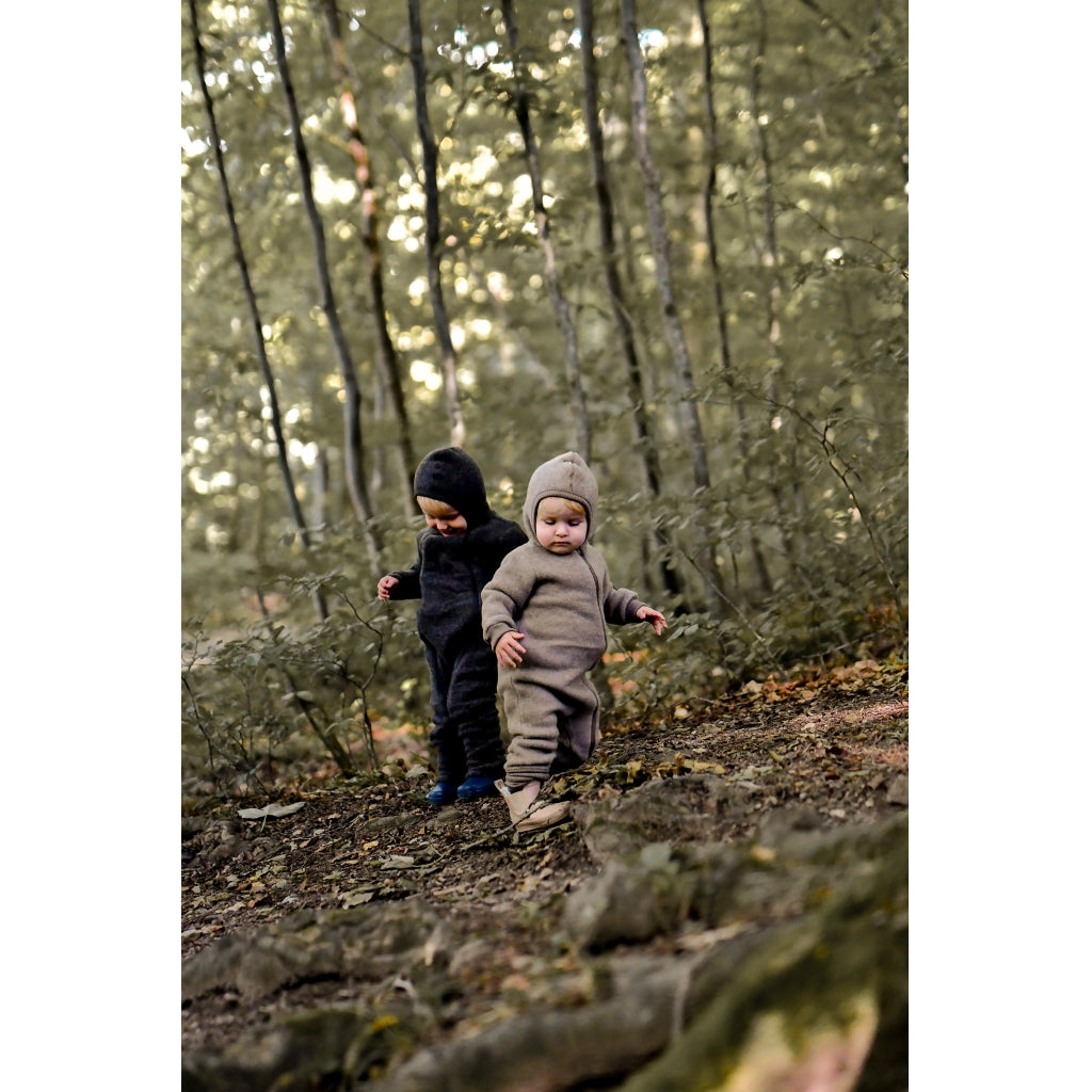 Mikk-Line Baby Ulddragt (Ribkant) Uld Melange Denver