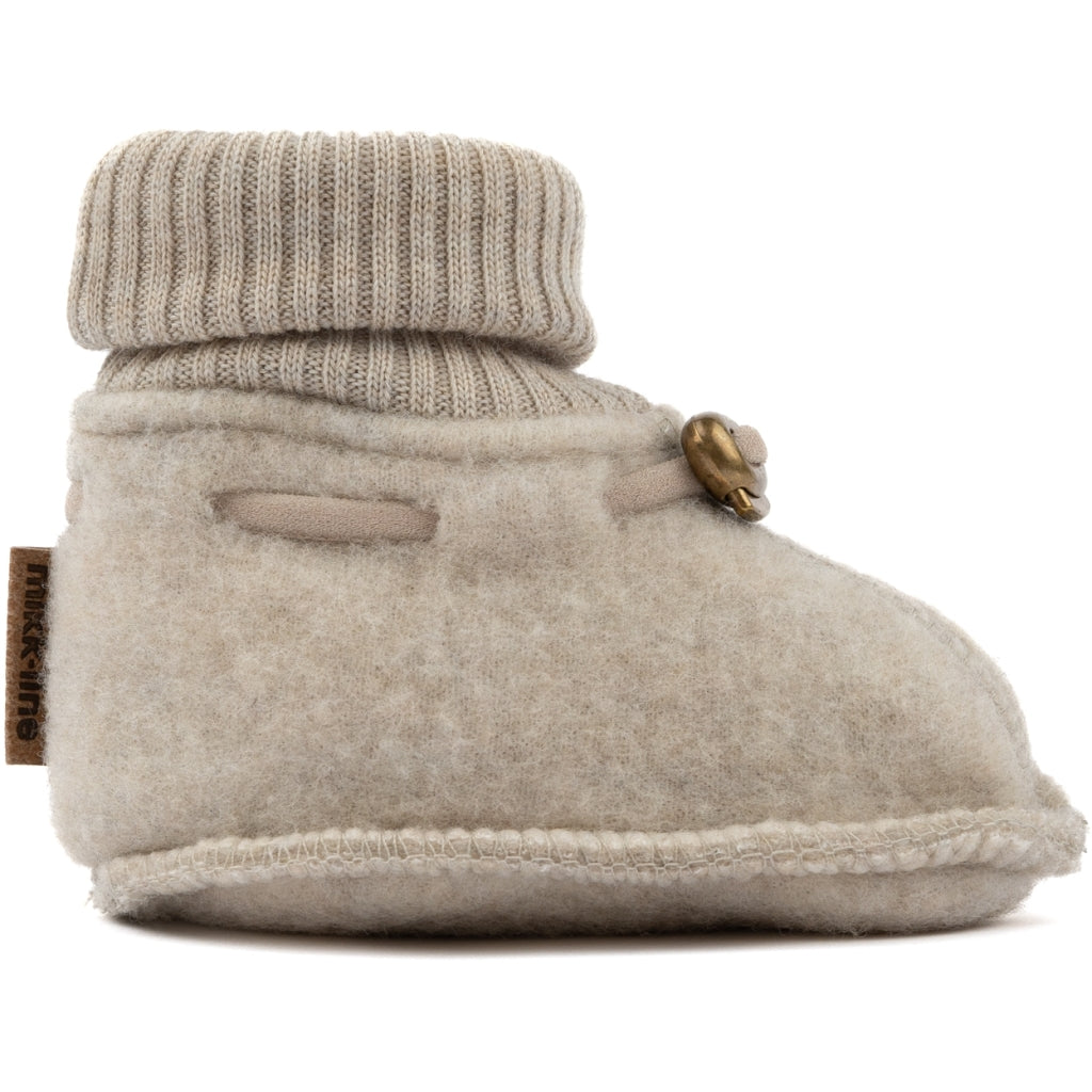 Mikk-Line Baby Uldfutter Uld Melange Offwhite