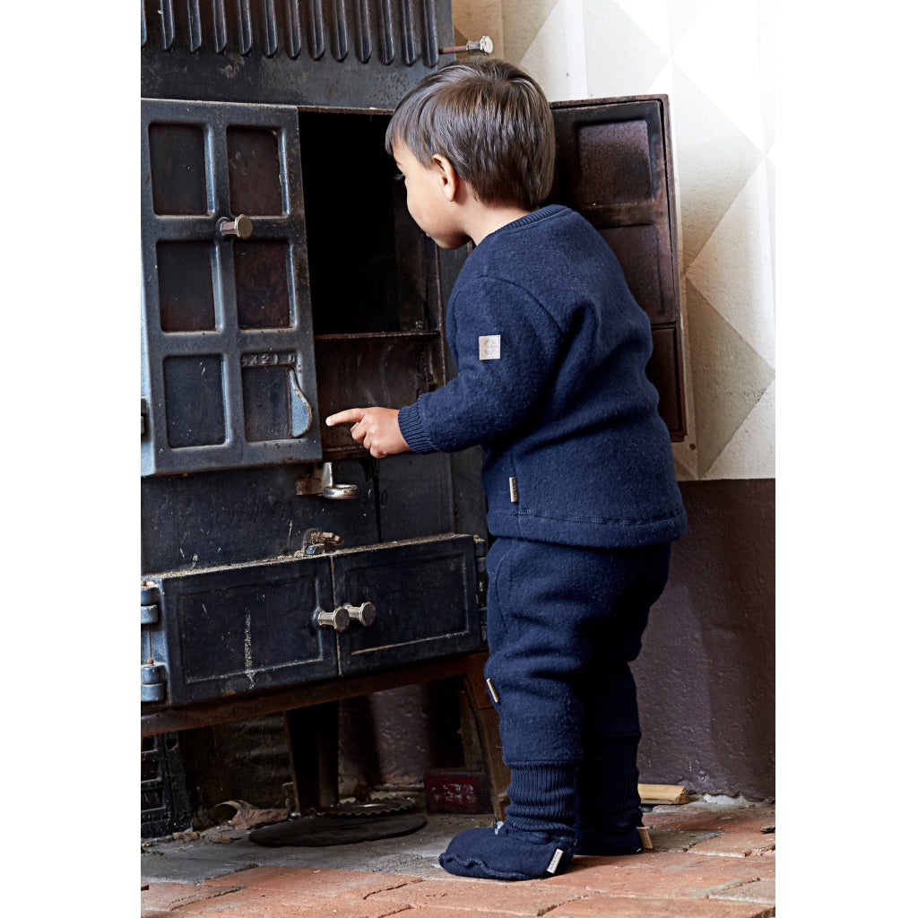 Mikk-Line Baby Uldjakke Uld Blue Nights