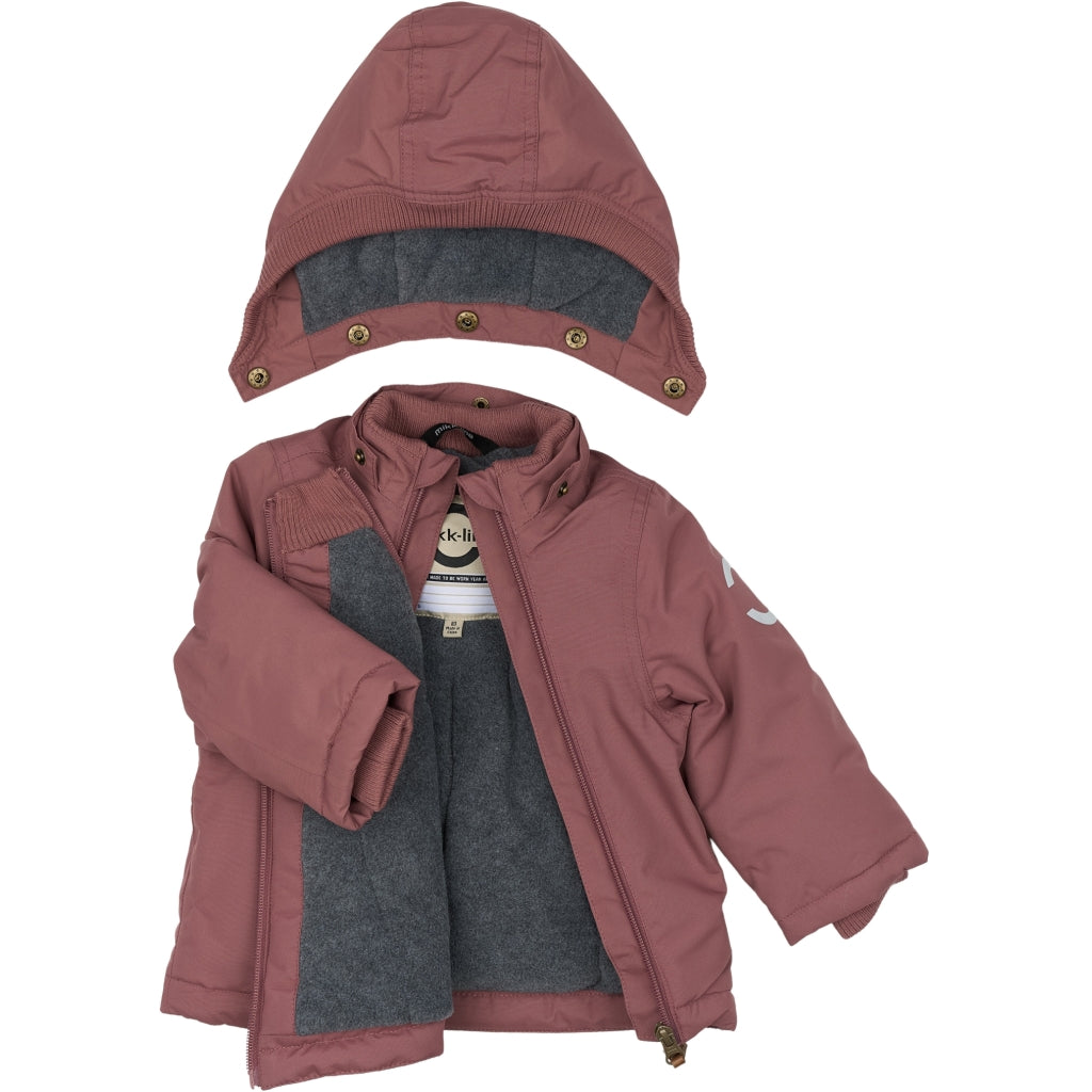 Mikk-Line Baby Vinterjakke Nylon Jakker Rose Brown