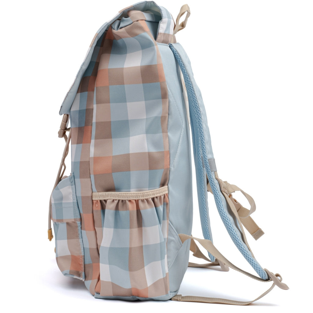 Fabelab Backpack - Large - Cottage Blue Checks Bags & Backpacks Multi Print