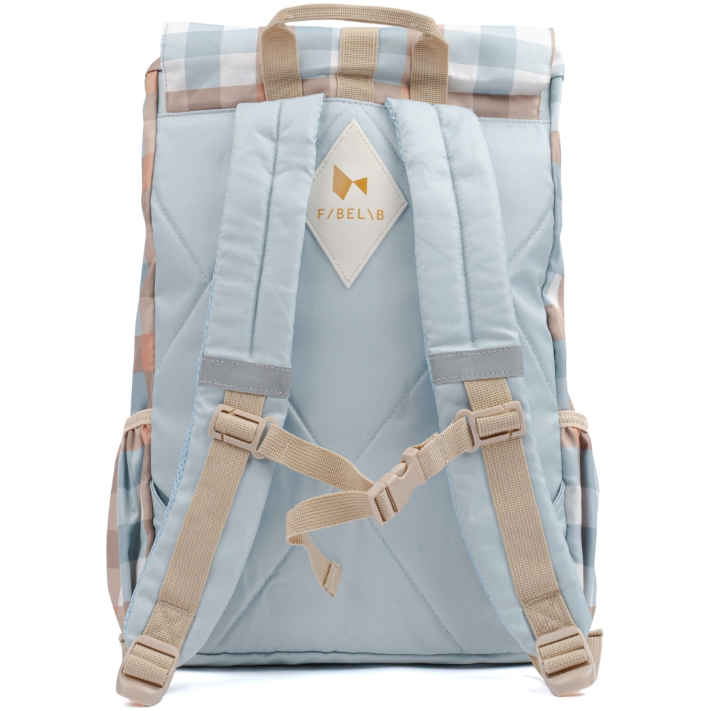 Fabelab Backpack - Large - Cottage Blue Checks Bags & Backpacks Multi Print