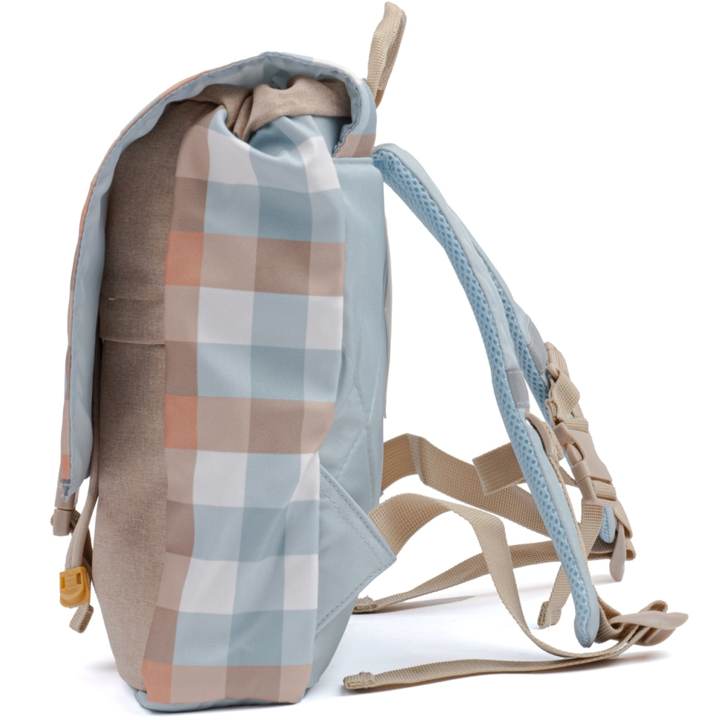 Fabelab Backpack - Small - Cottage Blue Checks Bags & Backpacks Multi Print