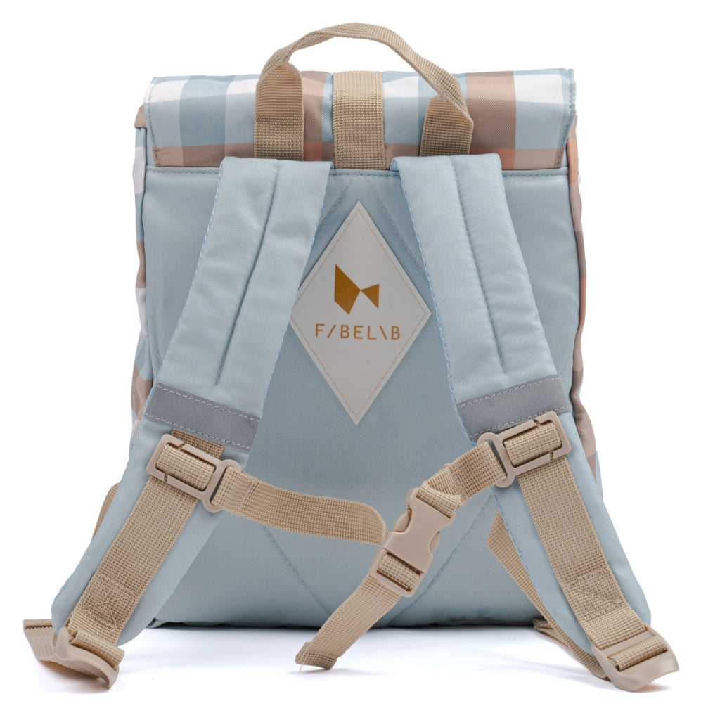 Fabelab Backpack - Small - Cottage Blue Checks Bags & Backpacks Multi Print