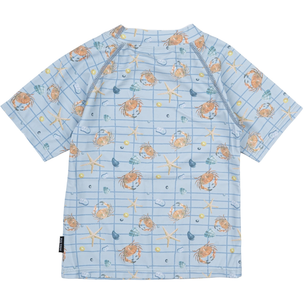 Mikk-Line Badebluse (Mønstret) UV50+ Badetøj Faded Denim