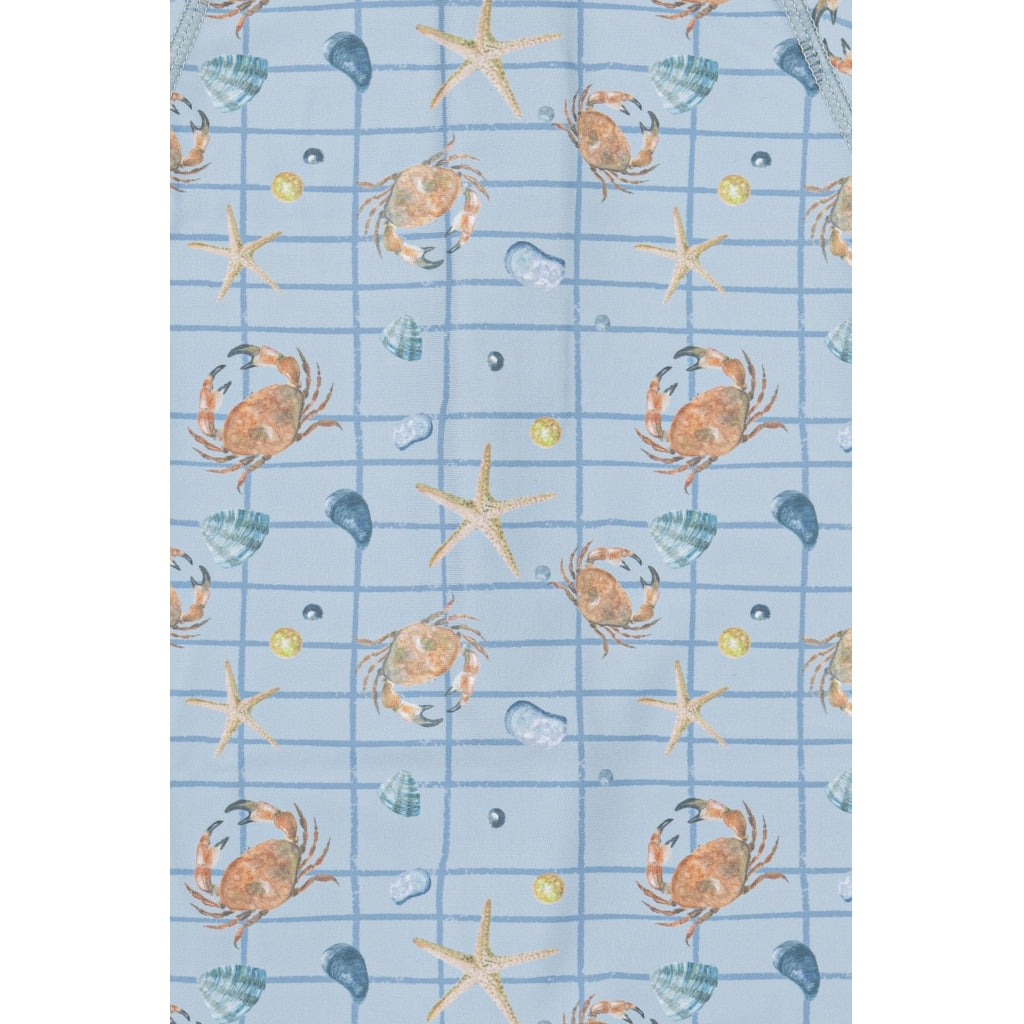 Mikk-Line Badebluse (Mønstret) UV50+ Badetøj Faded Denim