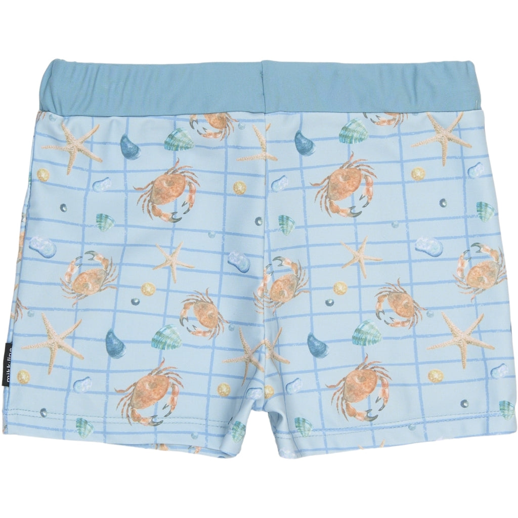 Mikk-Line Badebukser (Mønstret) UV50+ Badetøj Faded Denim