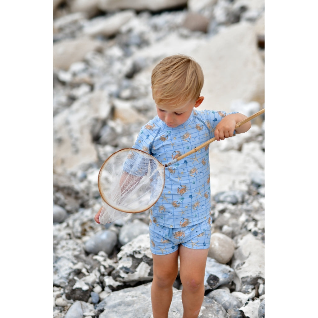 Mikk-Line Badebukser (Mønstret) UV50+ Badetøj Faded Denim