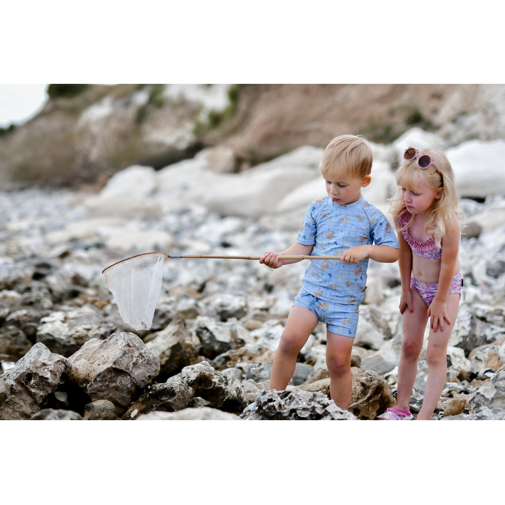 Mikk-Line Badebukser (Mønstret) UV50+ Badetøj Faded Denim