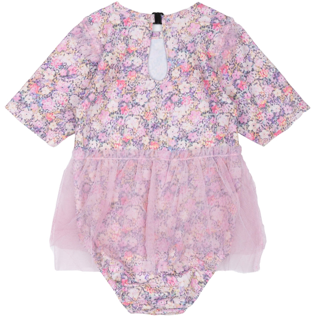 Mikk-Line Badedragt m/ Nederdel (Mønstret) UV50+ Badetøj Lilas