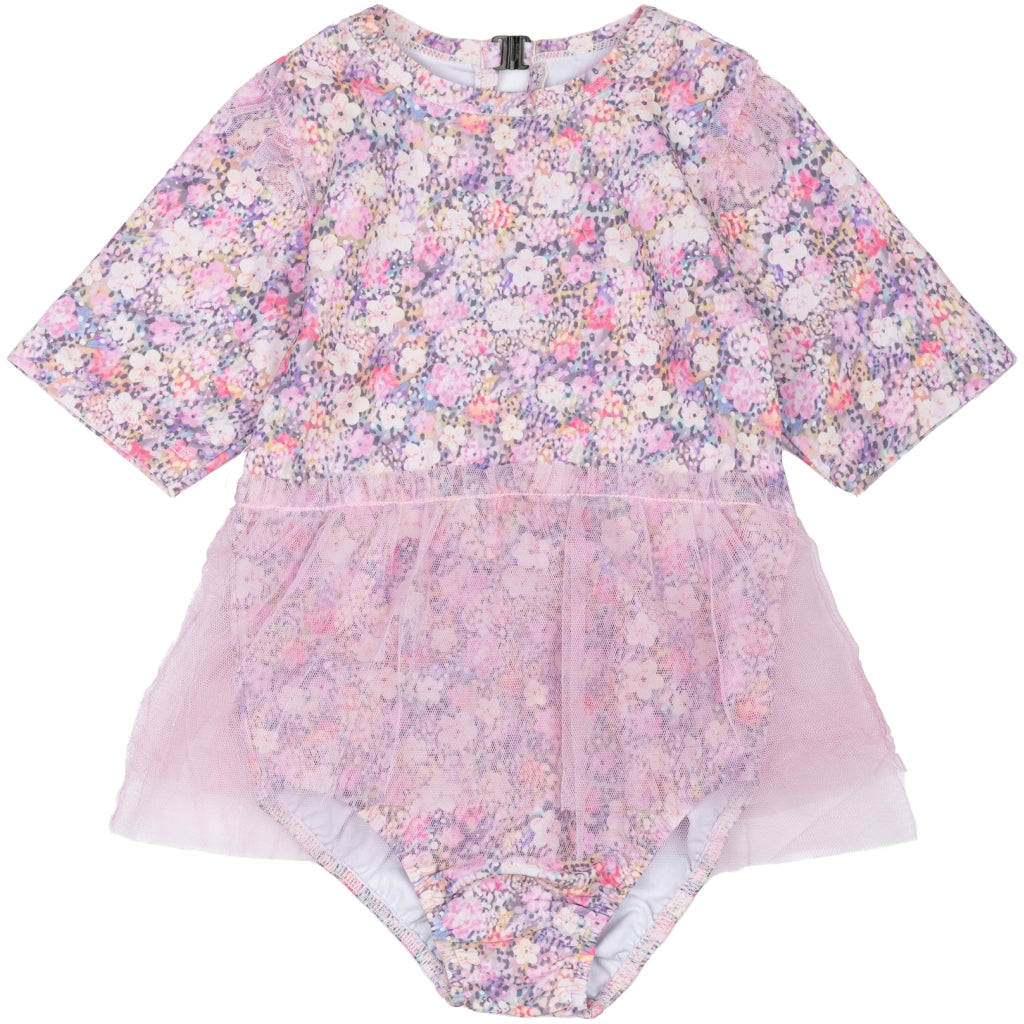 Mikk-Line Badedragt m/ Nederdel (Mønstret) UV50+ Badetøj Lilas