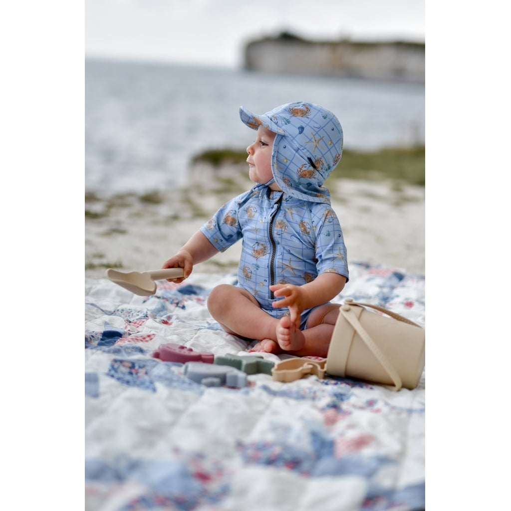 Mikk-Line Badehat (Mønstret) Badetøj Faded Denim