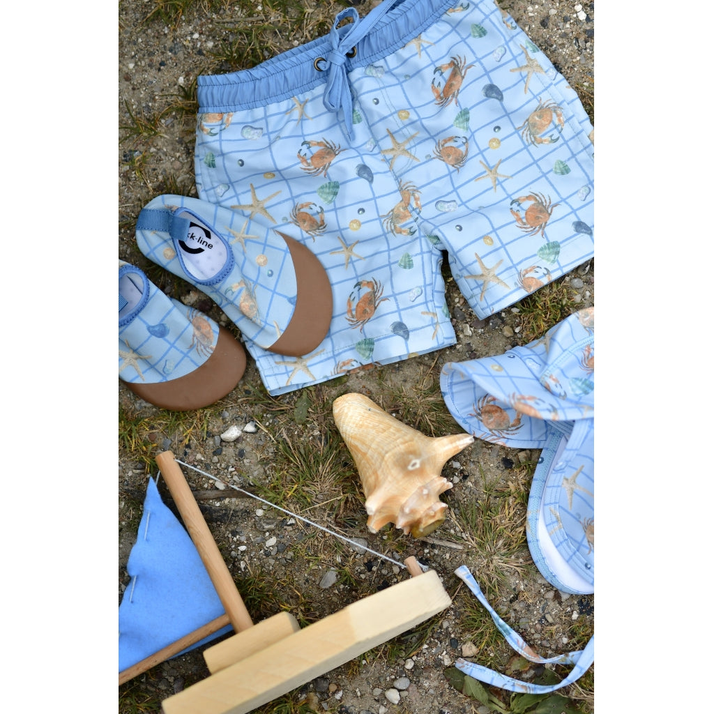 Mikk-Line Badehat (Mønstret) Badetøj Faded Denim