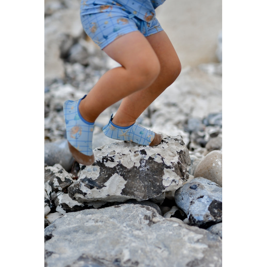 Mikk-Line Badesko (Mønstret) Badetøj Faded Denim