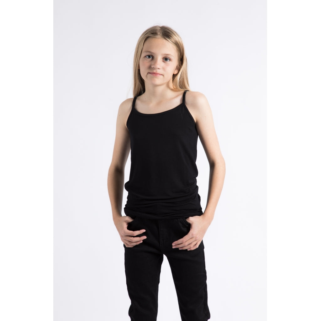THE NEW TNBasic Tanktop Kortærmede top Black