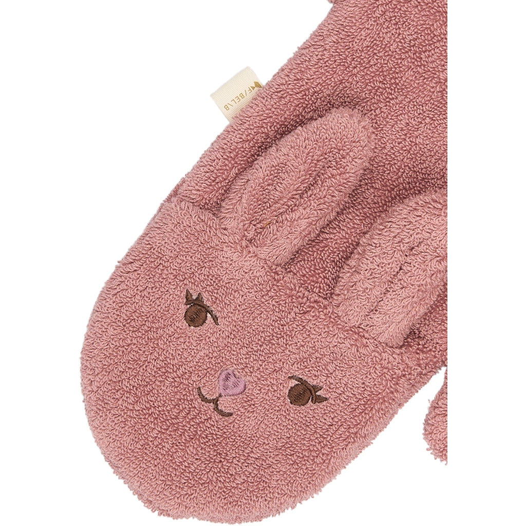 Fabelab Bath Mitts - 2 pack - Bear and Bunny Badekåber Ash Rose