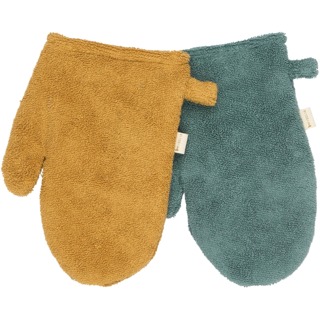 Fabelab Bath Mitts - 2 pack - Bear and Bunny Badekåber Wood Thrush