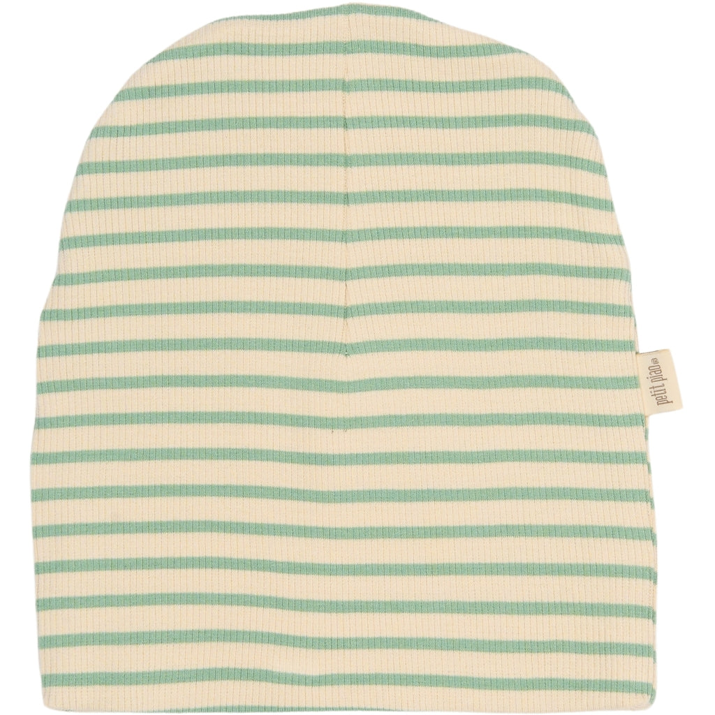 PETIT PIAO Beanie Hat Printed Huer Granite Green