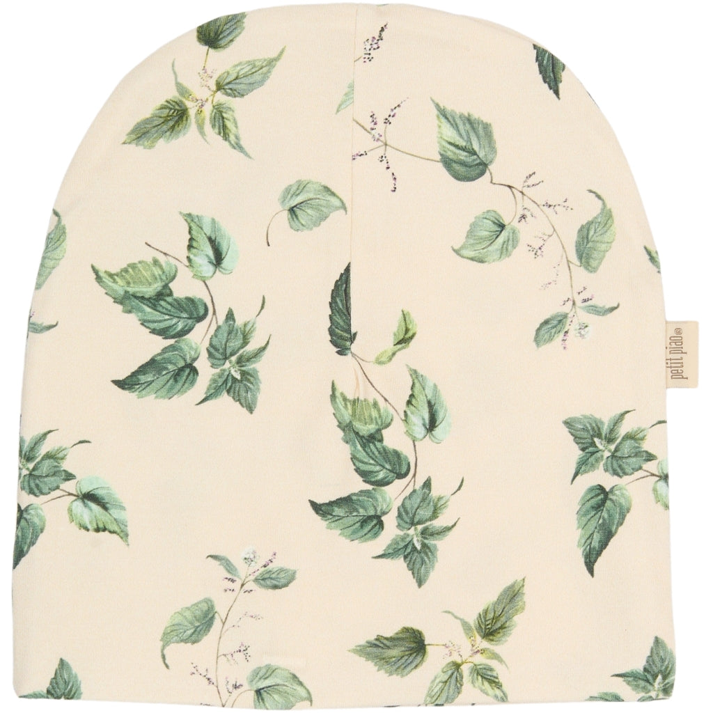 PETIT PIAO Beanie Hat Printed Huer Granite Green