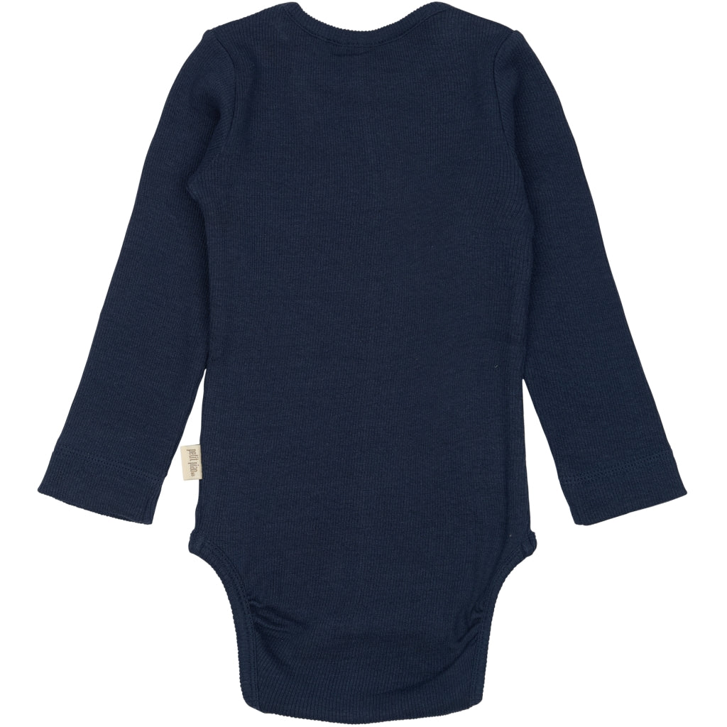 PETIT PIAO Body L/S Modal Bodystockings Dress Blues