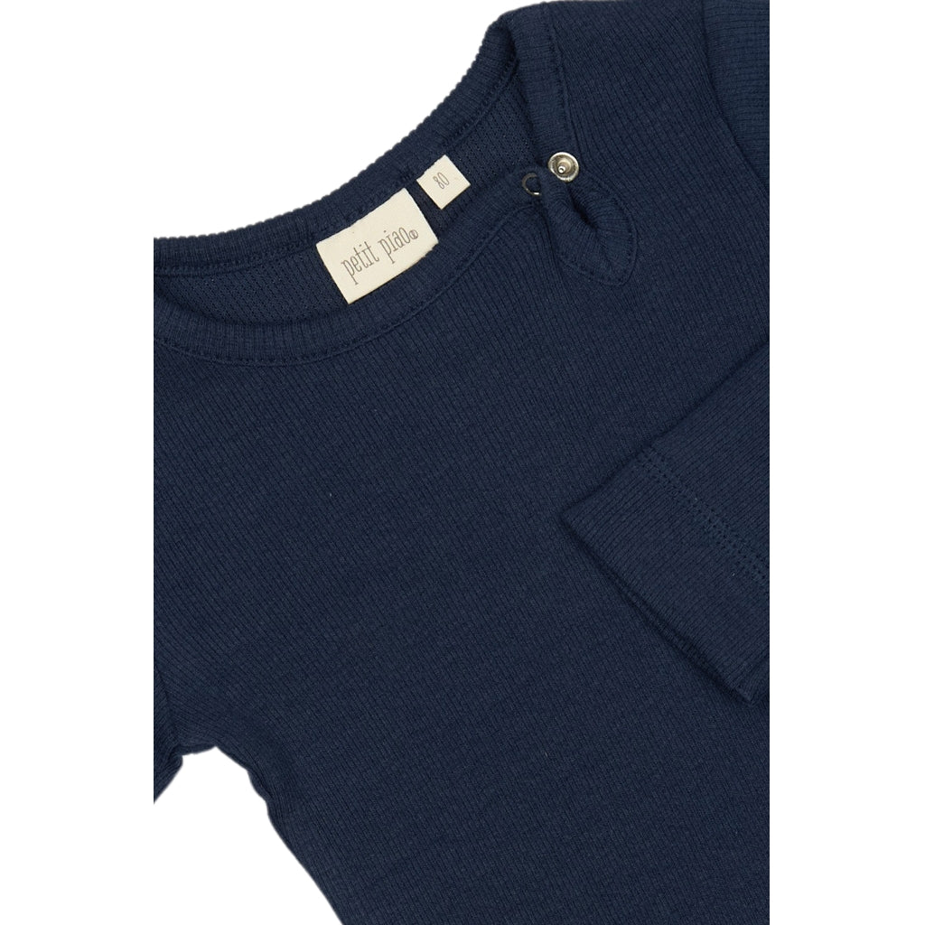 PETIT PIAO Body L/S Modal Bodystockings Dress Blues