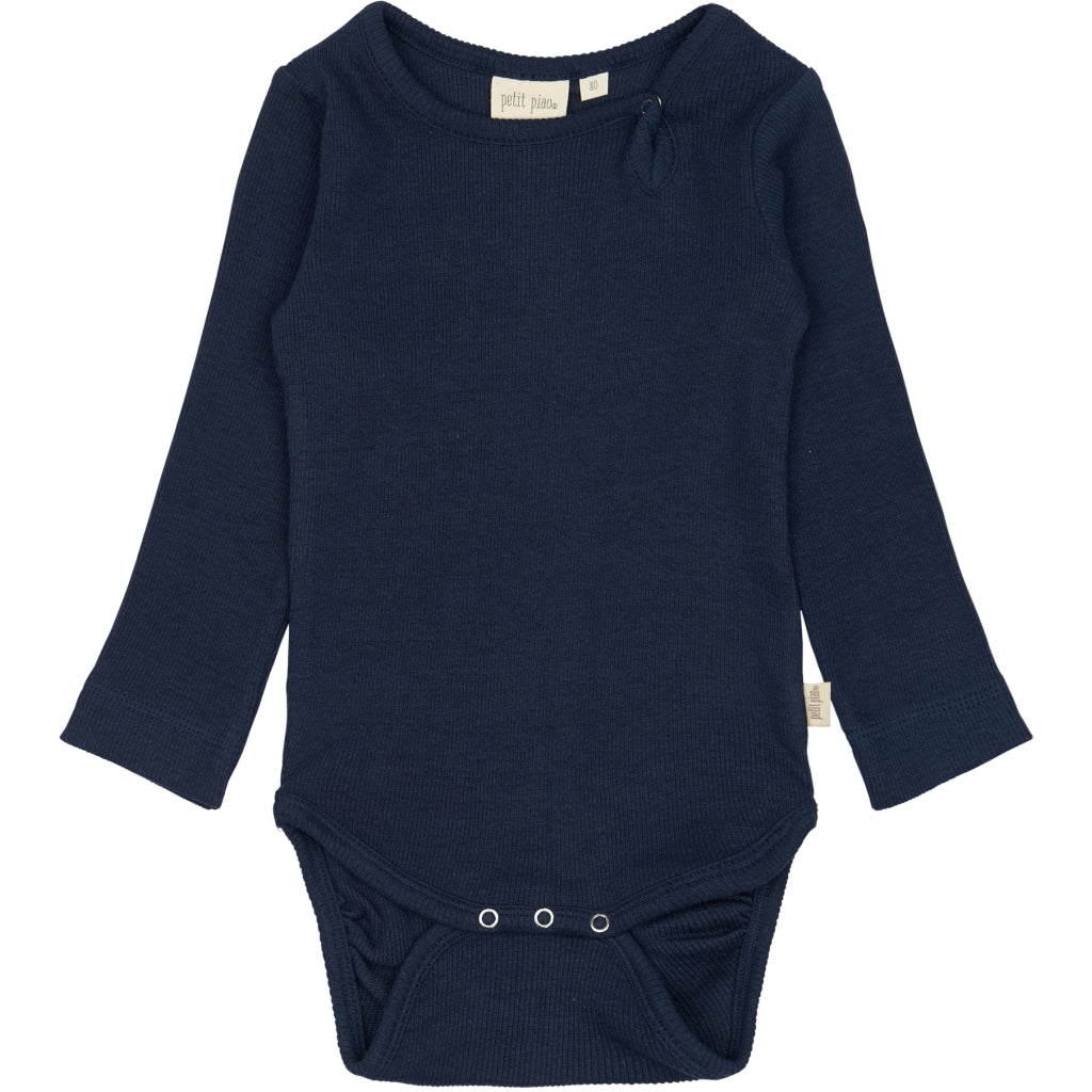 PETIT PIAO Body L/S Modal Bodystockings Dress Blues