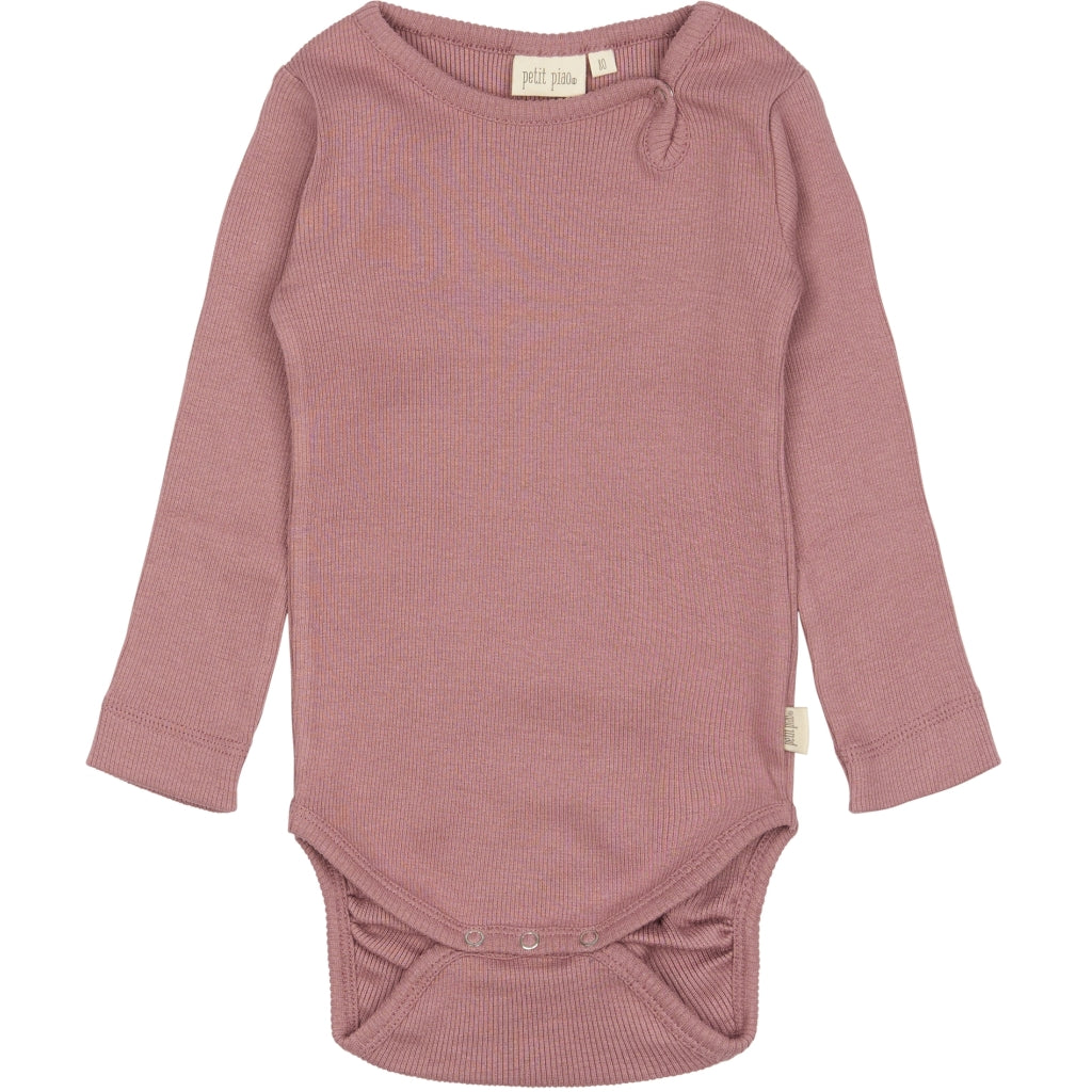 PETIT PIAO Body L/S Modal Bodystockings Nostalgia Rose