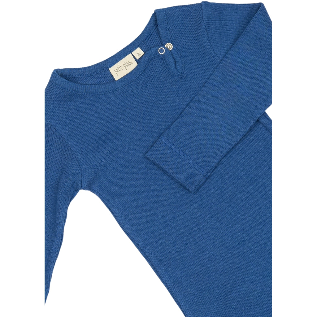 PETIT PIAO Body L/S Modal Bodystockings True Navy