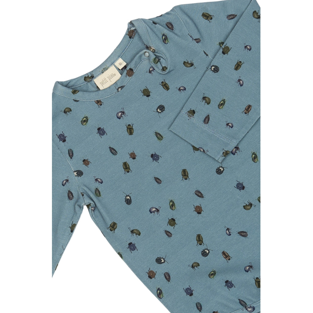 PETIT PIAO Body L/S Printed Bodystockings Beetle