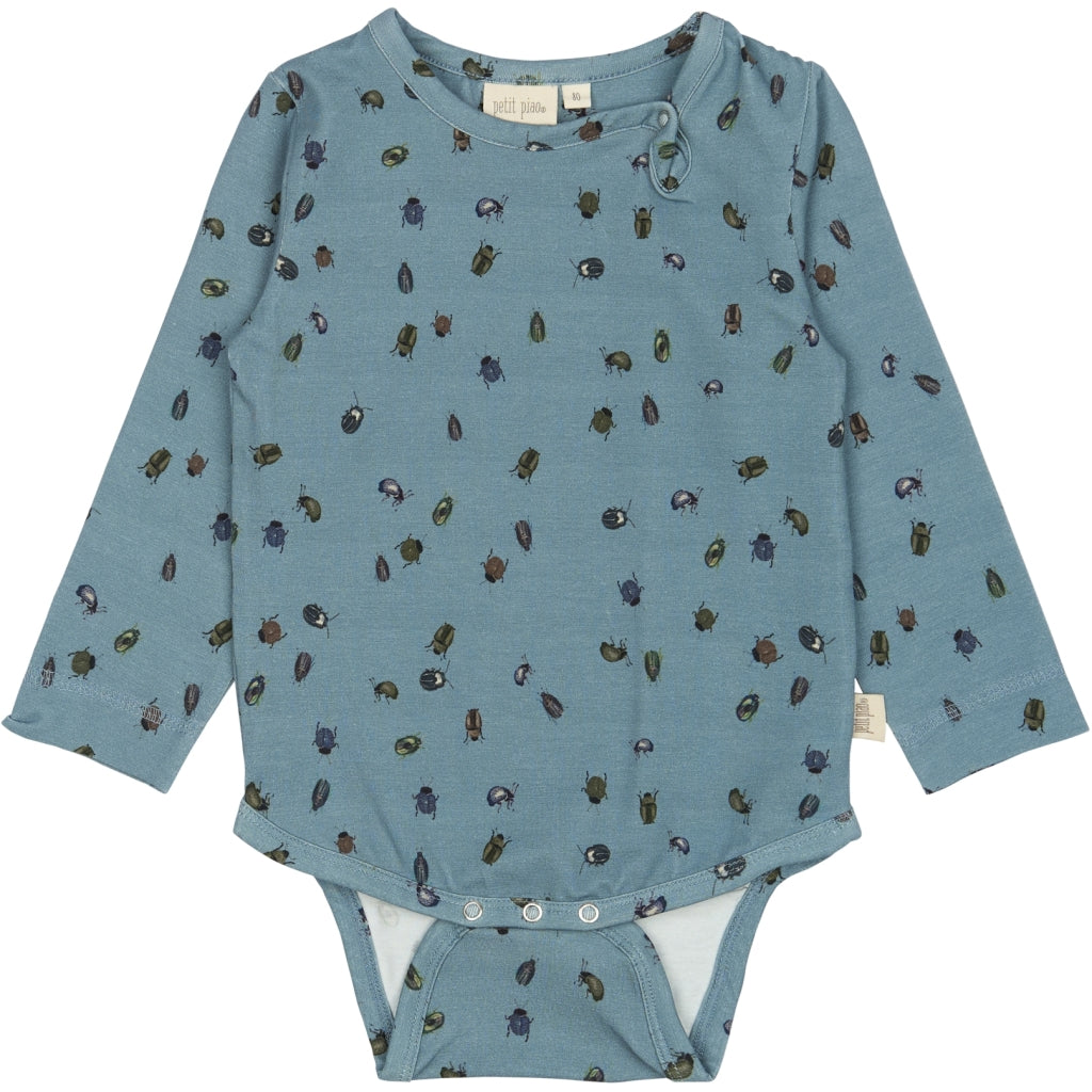 PETIT PIAO Body L/S Printed Bodystockings Beetle