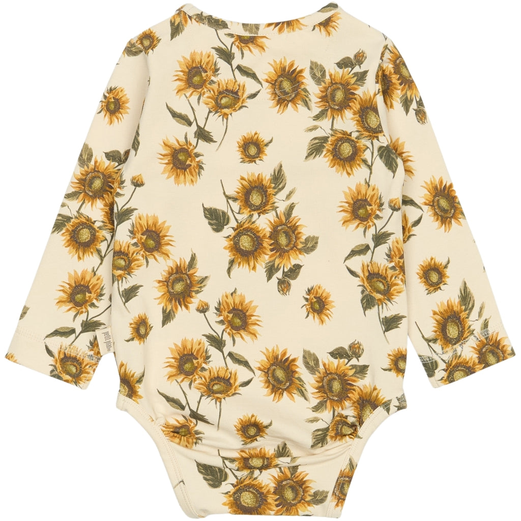 PETIT PIAO Body L/S Printed Bodystockings Sunflower