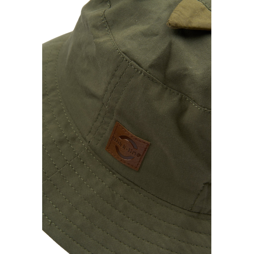 Mikk-Line Bøllehat m/Print Huer Dusty Olive