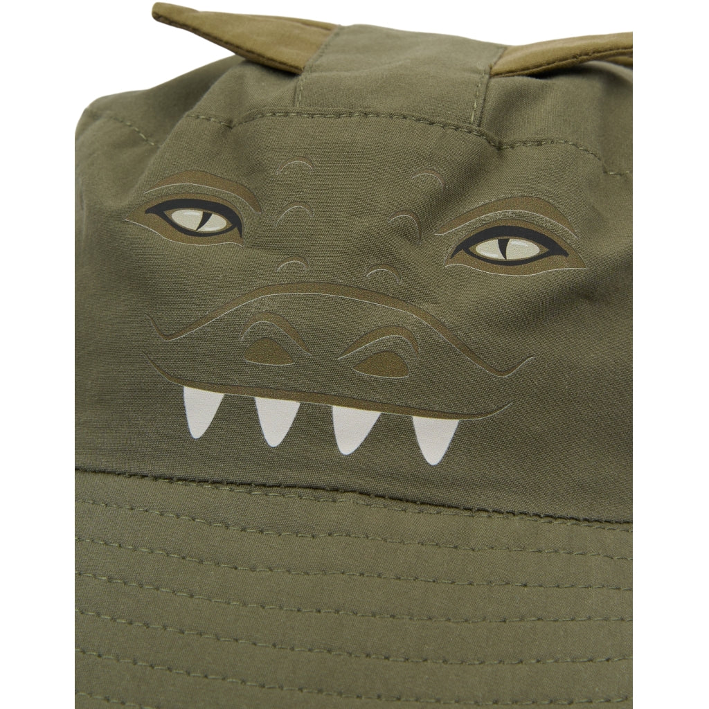 Mikk-Line Bøllehat m/Print Huer Dusty Olive