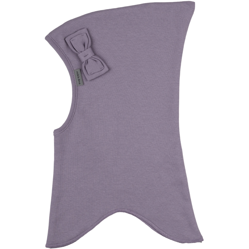 Mikk-Line Bomuld Elefanthue m./Sløjfe (Dobbeltlag) Huer Dusk