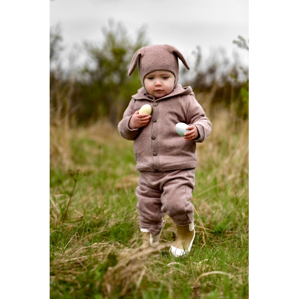 Mikk-Line Bomuld Fleece Bukser Bukser Burlwood Melange