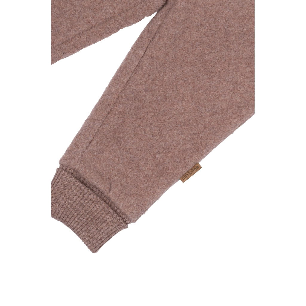 Mikk-Line Bomuld Fleece Bukser Bukser Burlwood Melange