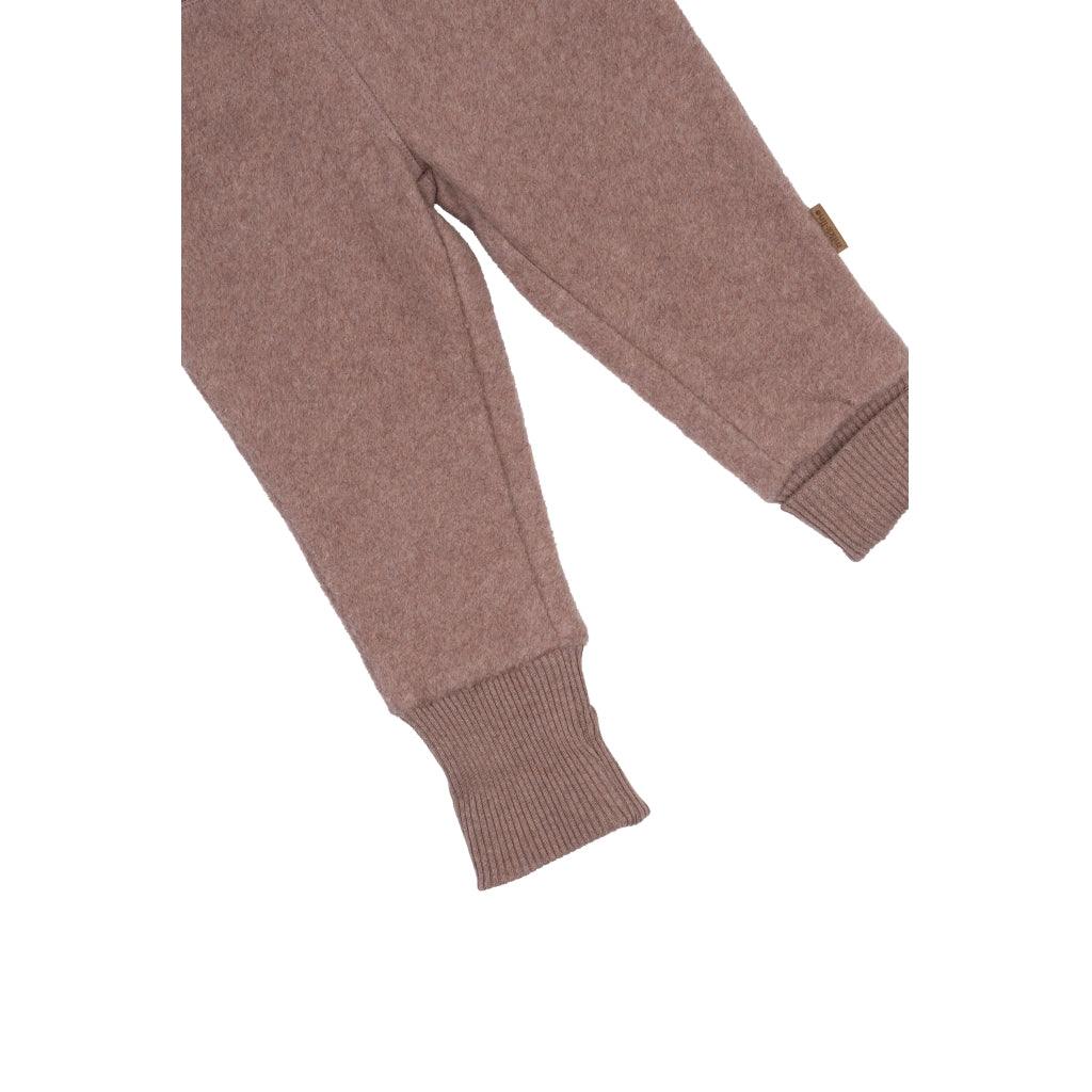 Mikk-Line Bomuld Fleece Bukser Bukser Burlwood Melange