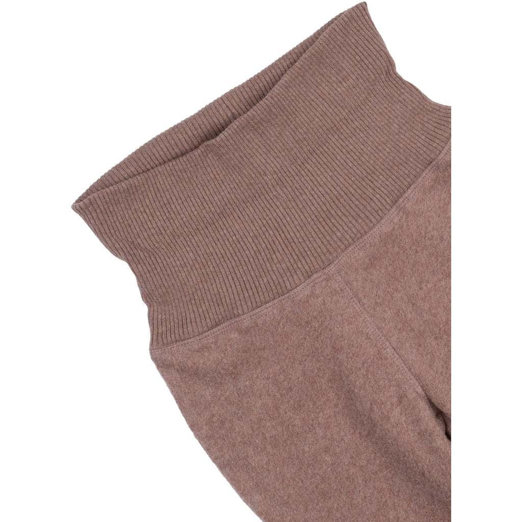 Mikk-Line Bomuld Fleece Bukser Bukser Burlwood Melange