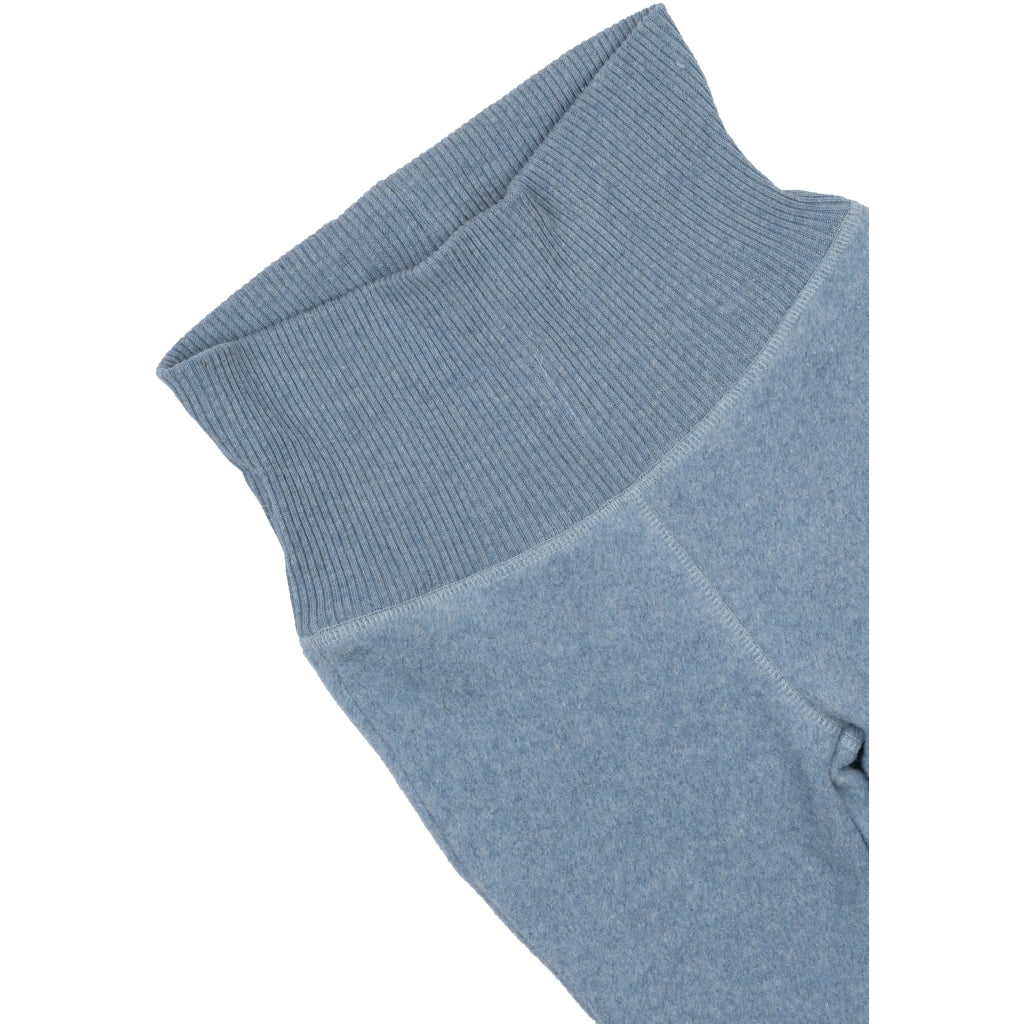 Mikk-Line Bomuld Fleece Bukser Bukser Faded Denim Melange