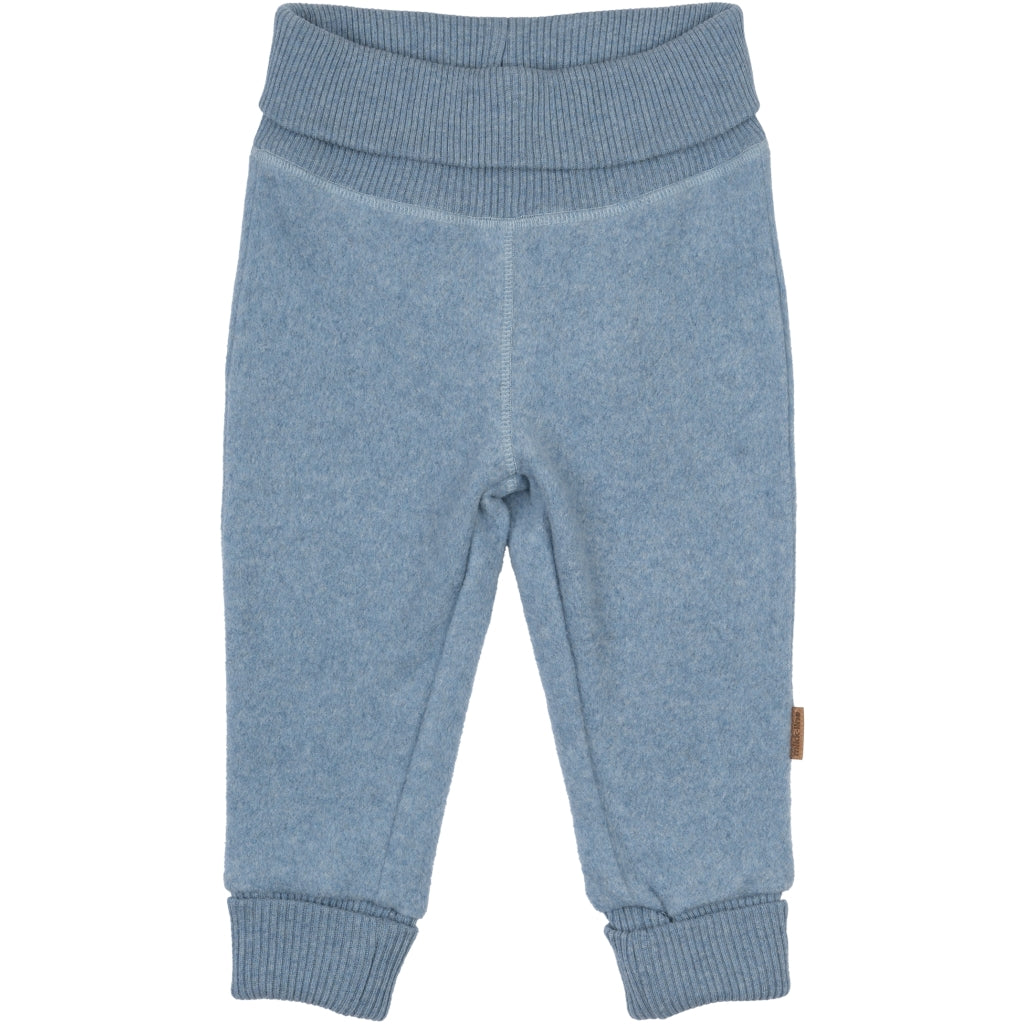 Mikk-Line Bomuld Fleece Bukser Bukser Faded Denim Melange