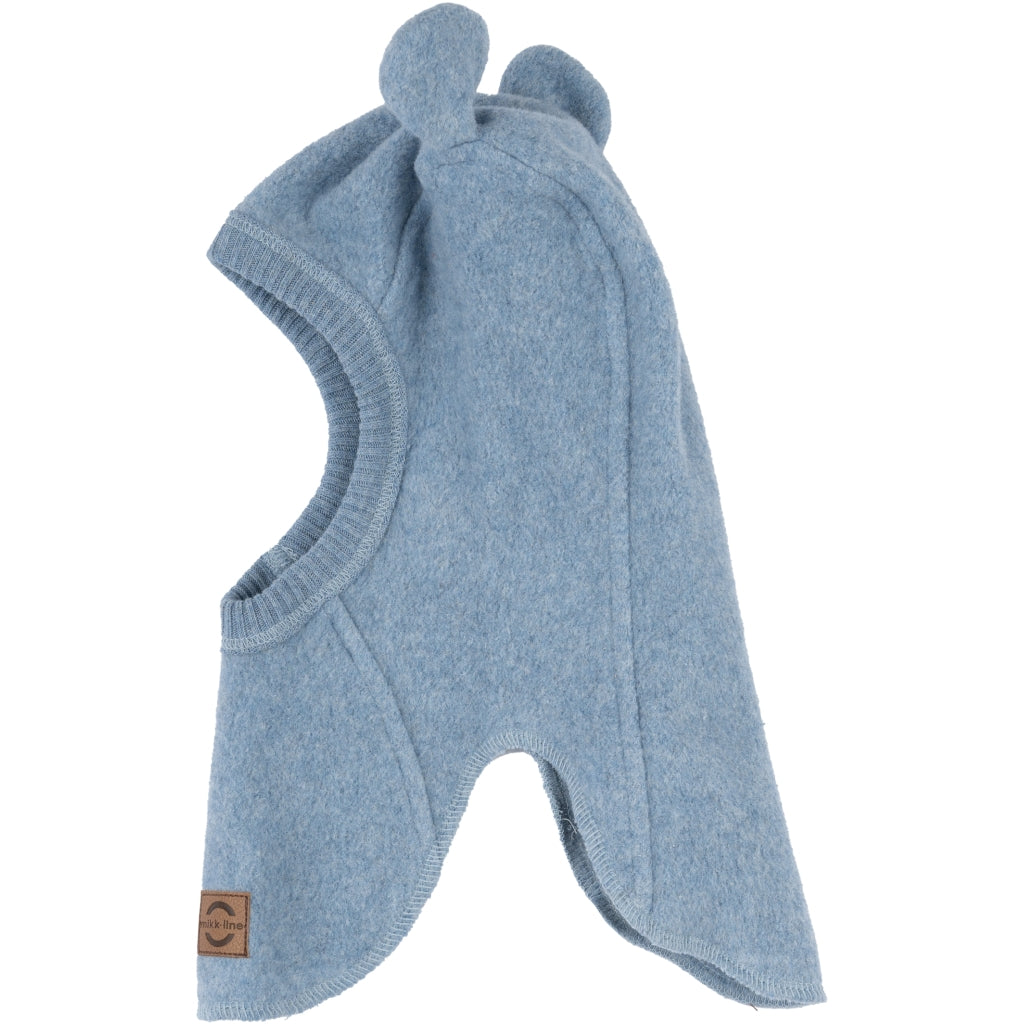 Mikk-Line Bomuld Fleece Elefanthue (Lange ører) Huer Faded Denim Melange