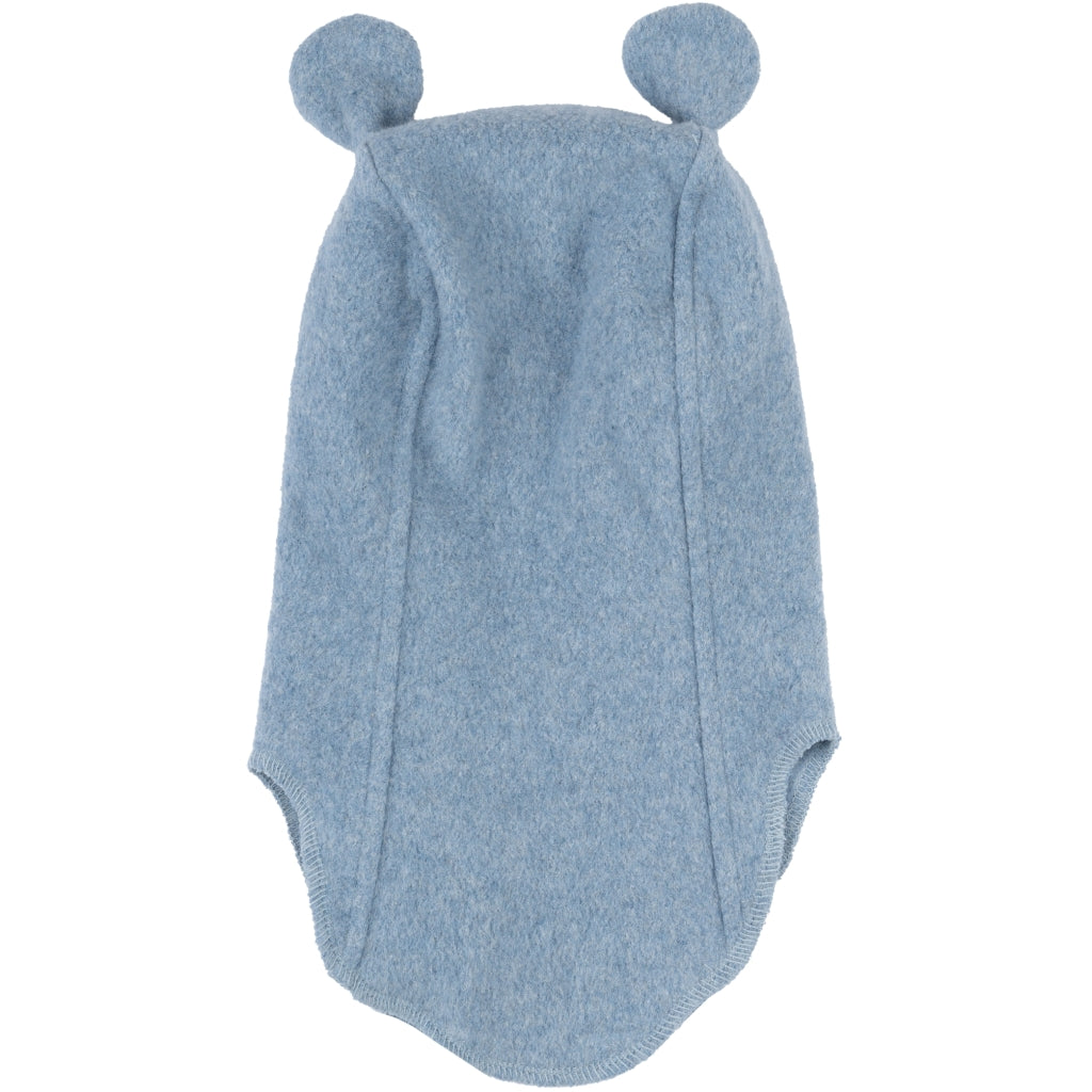 Mikk-Line Bomuld Fleece Elefanthue (Lange ører) Huer Faded Denim Melange