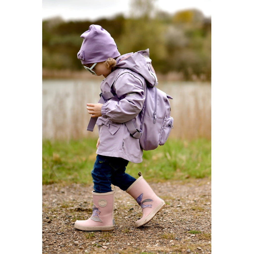 Mikk-Line Bomuld Hat m./Sløjfe (Dobbeltlag) Huer Dusk