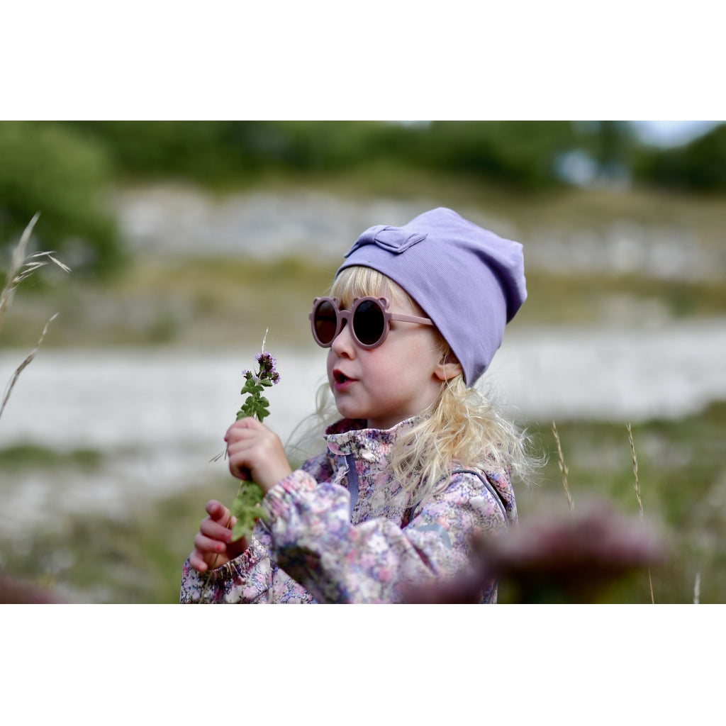 Mikk-Line Bomuld Hat m./Sløjfe (Dobbeltlag) Huer Dusk