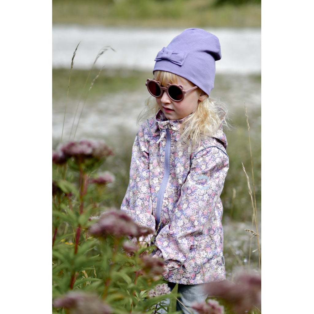 Mikk-Line Bomuld Hat m./Sløjfe (Dobbeltlag) Huer Dusk