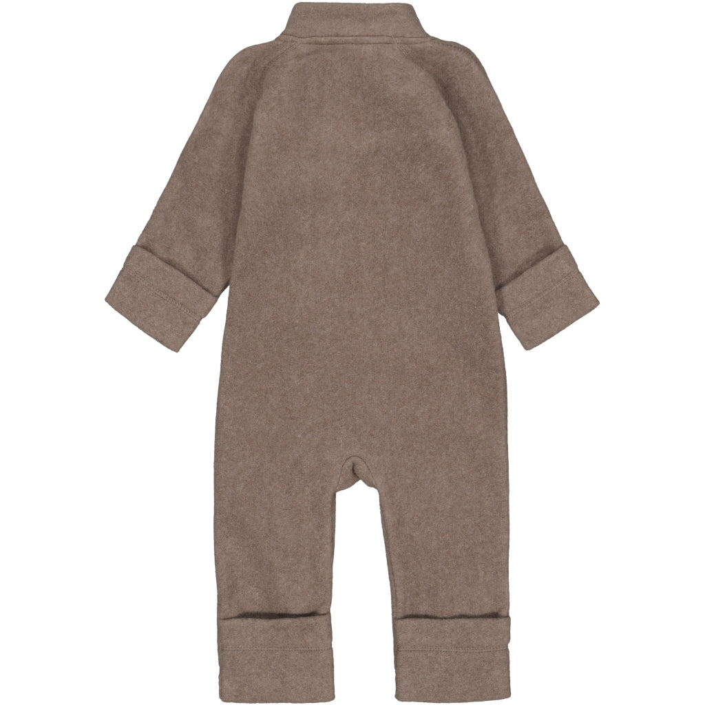 Mikk-Line Bomuld Fleece Baby Heldragt Wholesuit Melange Denver