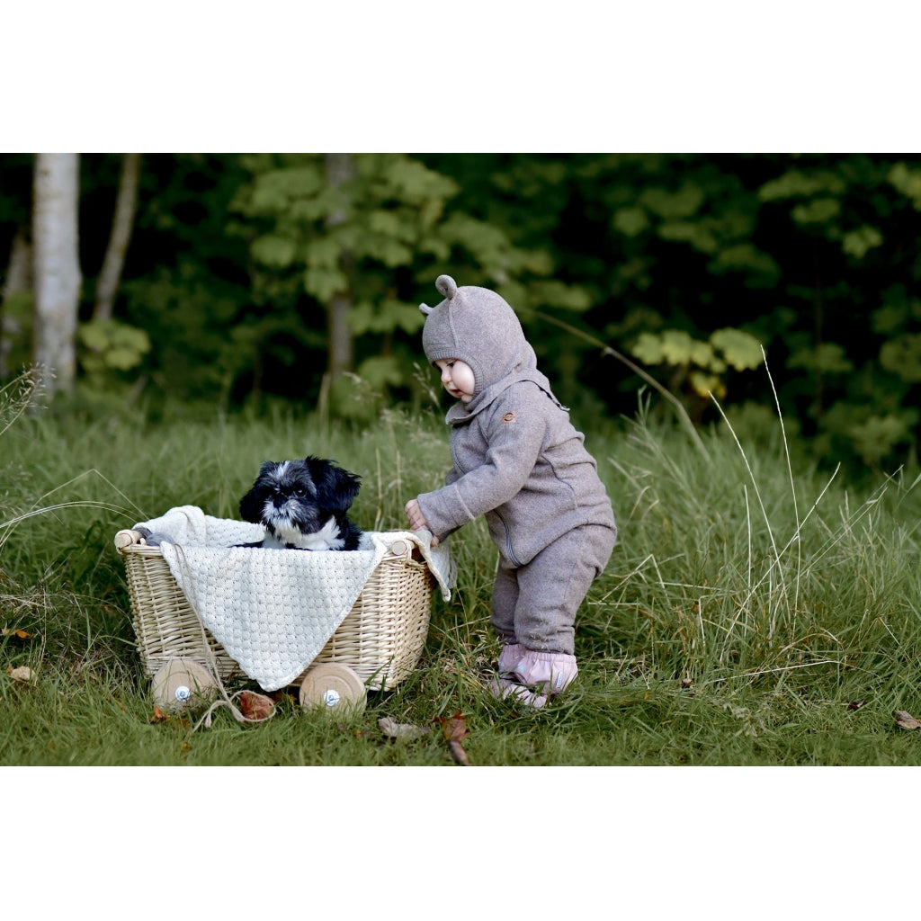 Mikk-Line Bomuld Fleece Baby Heldragt Wholesuit Melange Denver