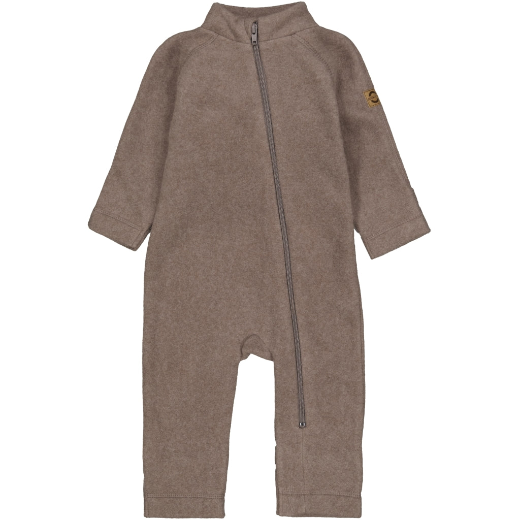 Mikk-Line Bomuld Fleece Baby Heldragt Wholesuit Melange Denver